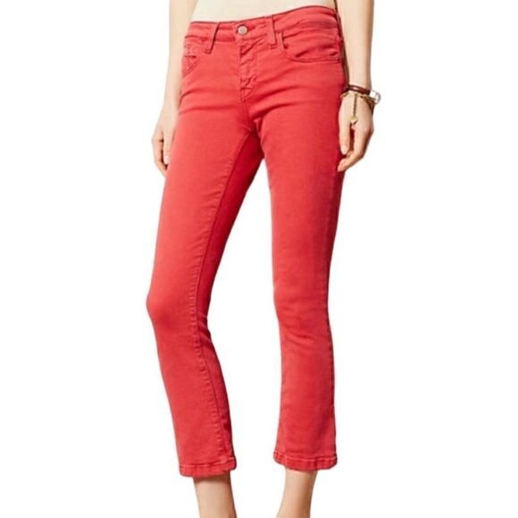 Pilcro and the Letterpress Cropped Flare Jeans - Picture 1 of 9